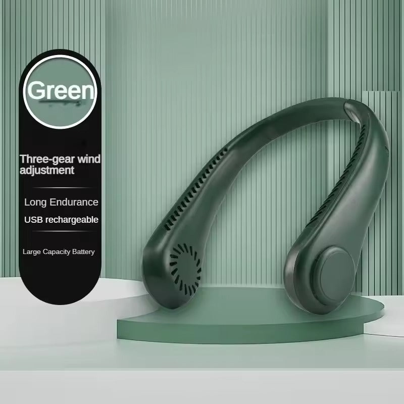 Hanging Neck Portable Fan Bladeless (Random Color)