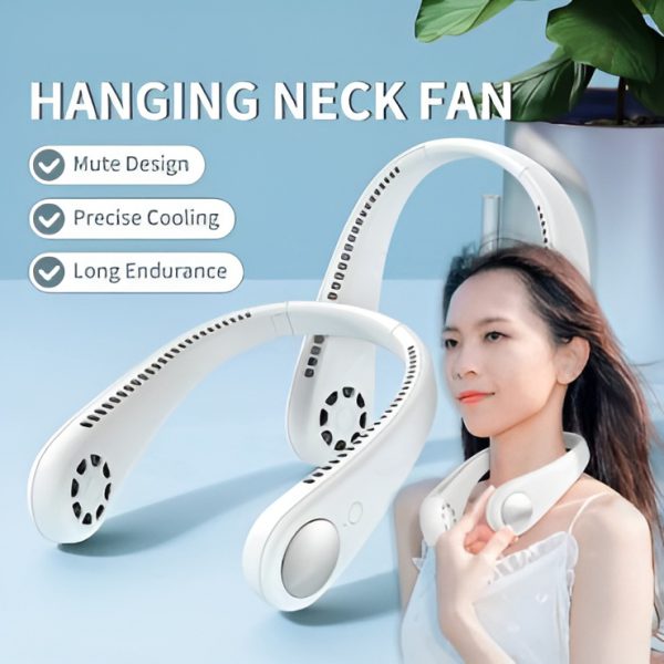 Hanging Neck Portable Fan Bladeless (Random Color)